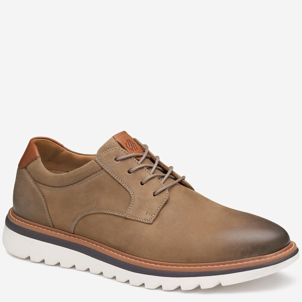 Johnston & Murphy Braydon 20-5582 Oxford Men 8.5 Dark Taupe Dress Shoes ZOGG2153